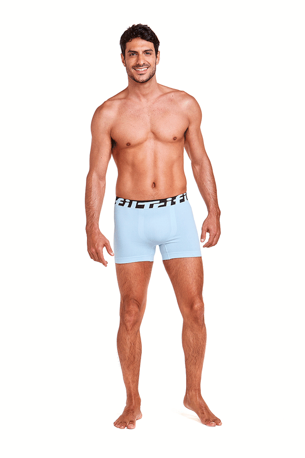 Cueca Adulto Boxer Chevron Trifil Tamanho: M | Cor: Azul Aura