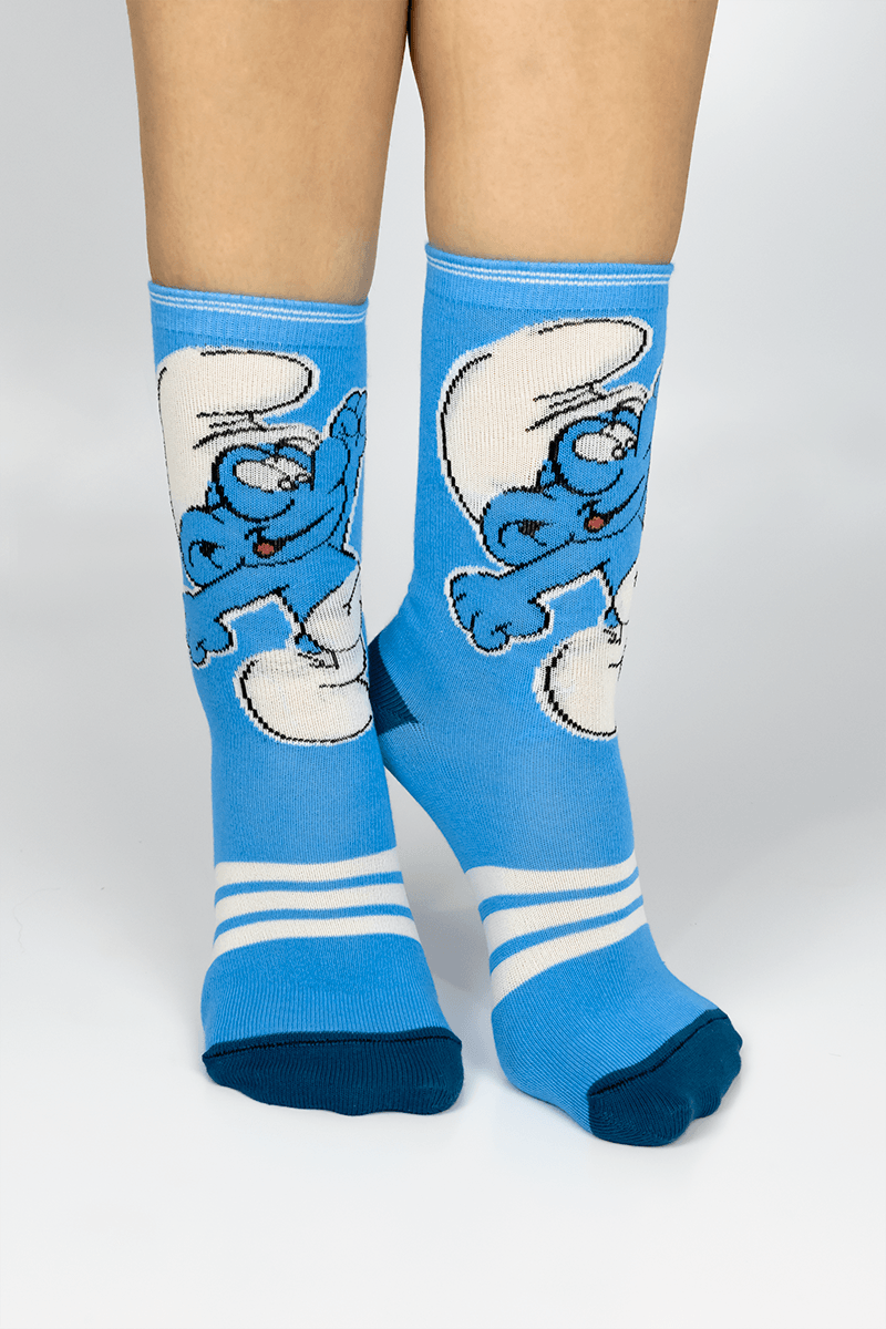 Meia Trifil Cano Longo Smurfs