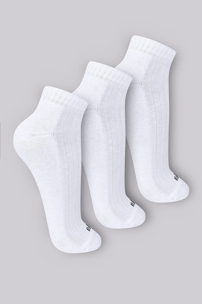 Kit Com 3 Pares de Meias Cano Curto Atoalhada Trifil